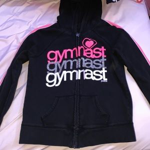 “Gymnastics” girls zip up jacket
